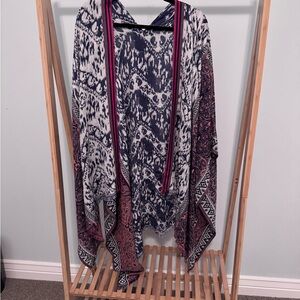 Bohemian Patterned Kimono Cardigan